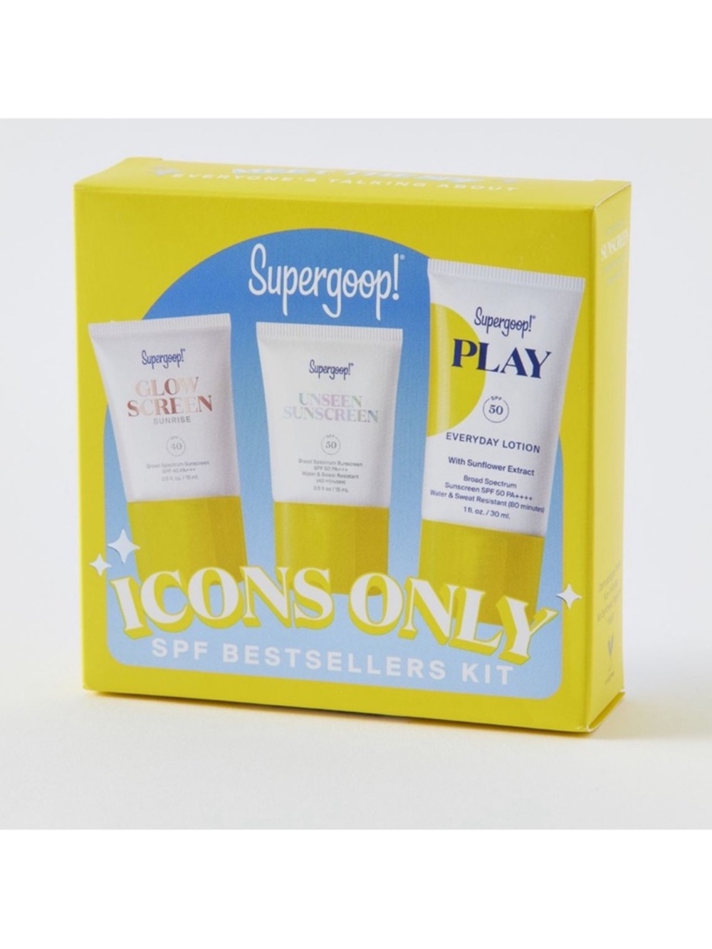 Supergoop! Icons Only SPF Best Sellers Sunscreen Starter Kit